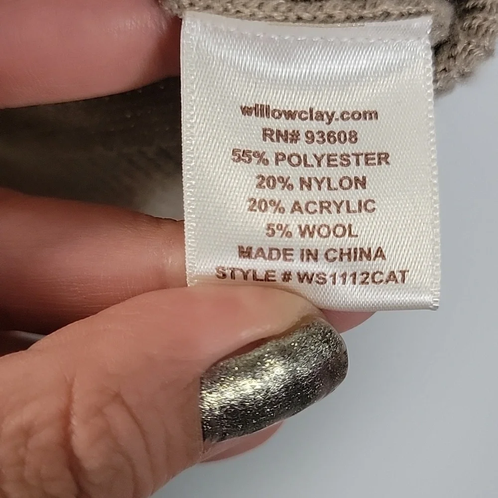 Willow & Clay Tan Sweater with Dog Design - Picture 5 of 9